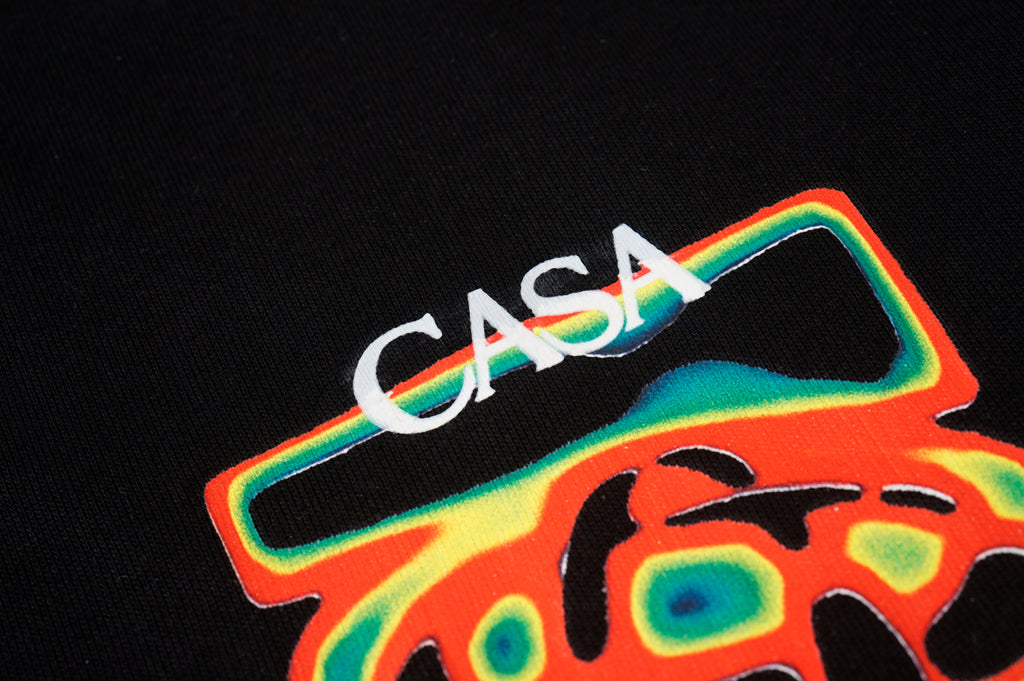 CASABLANCA HEAT MAP CLASSIC T-SHIRT BLACK
