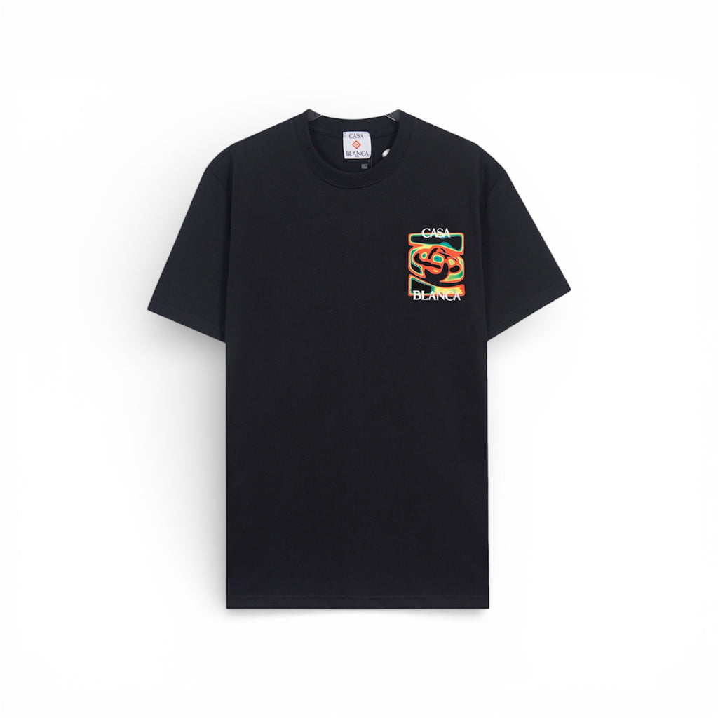 CASABLANCA HEAT MAP CLASSIC T-SHIRT BLACK