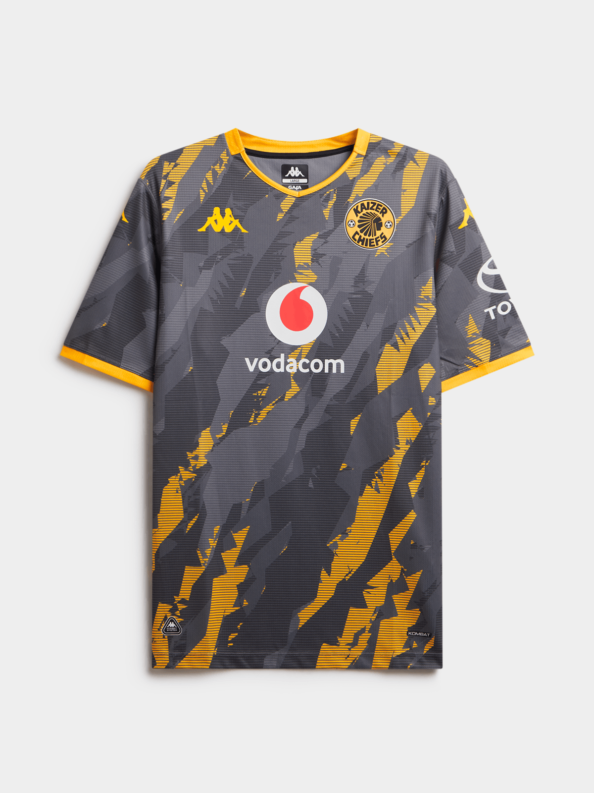 Kappa Mens Kaizer Chiefs Away 25/26 Grey Stadium Jersey