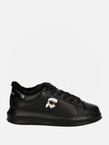 KARL LAGERFELD KL554 SNEAKER KAPRI MENS KARL NFT LO LINED BLACK LEATHER / MONO