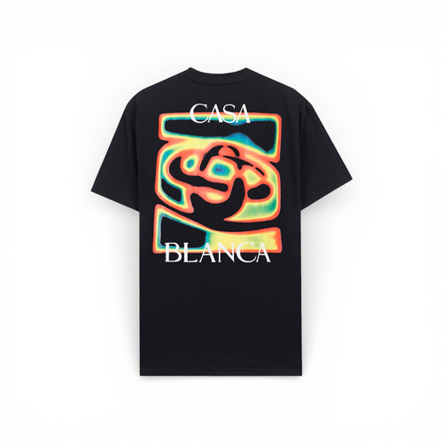 CASABLANCA HEAT MAP CLASSIC T-SHIRT BLACK
