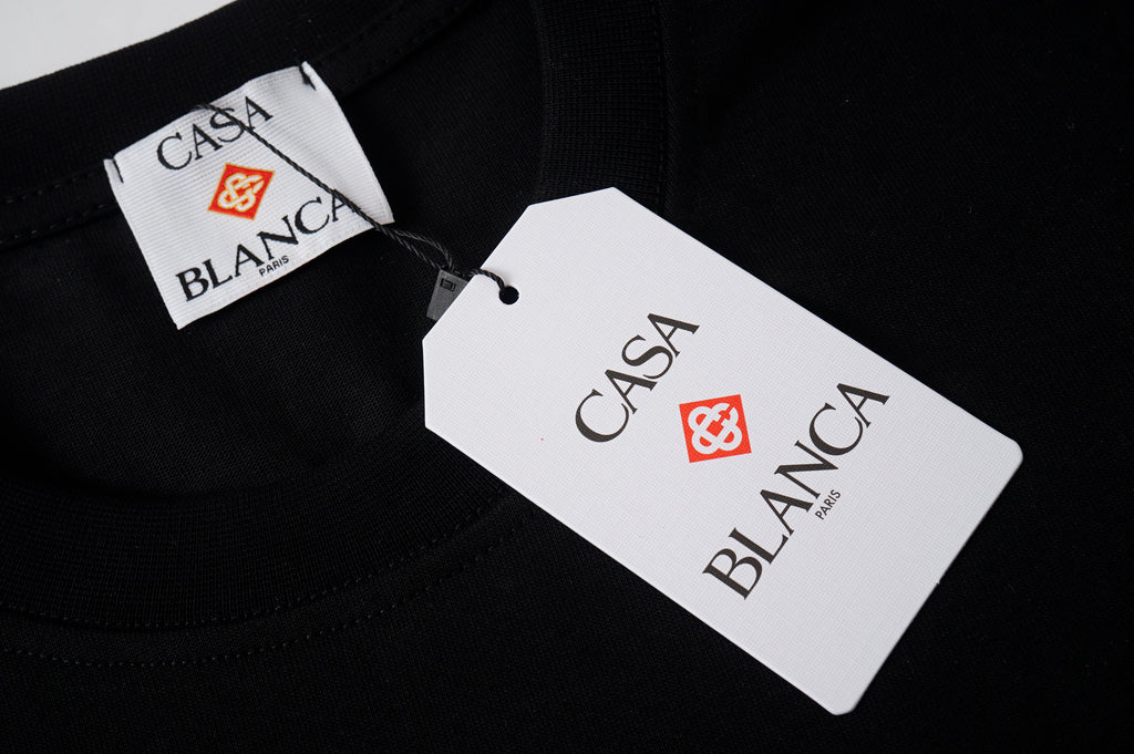 CASABLANCA HEAT MAP CLASSIC T-SHIRT BLACK