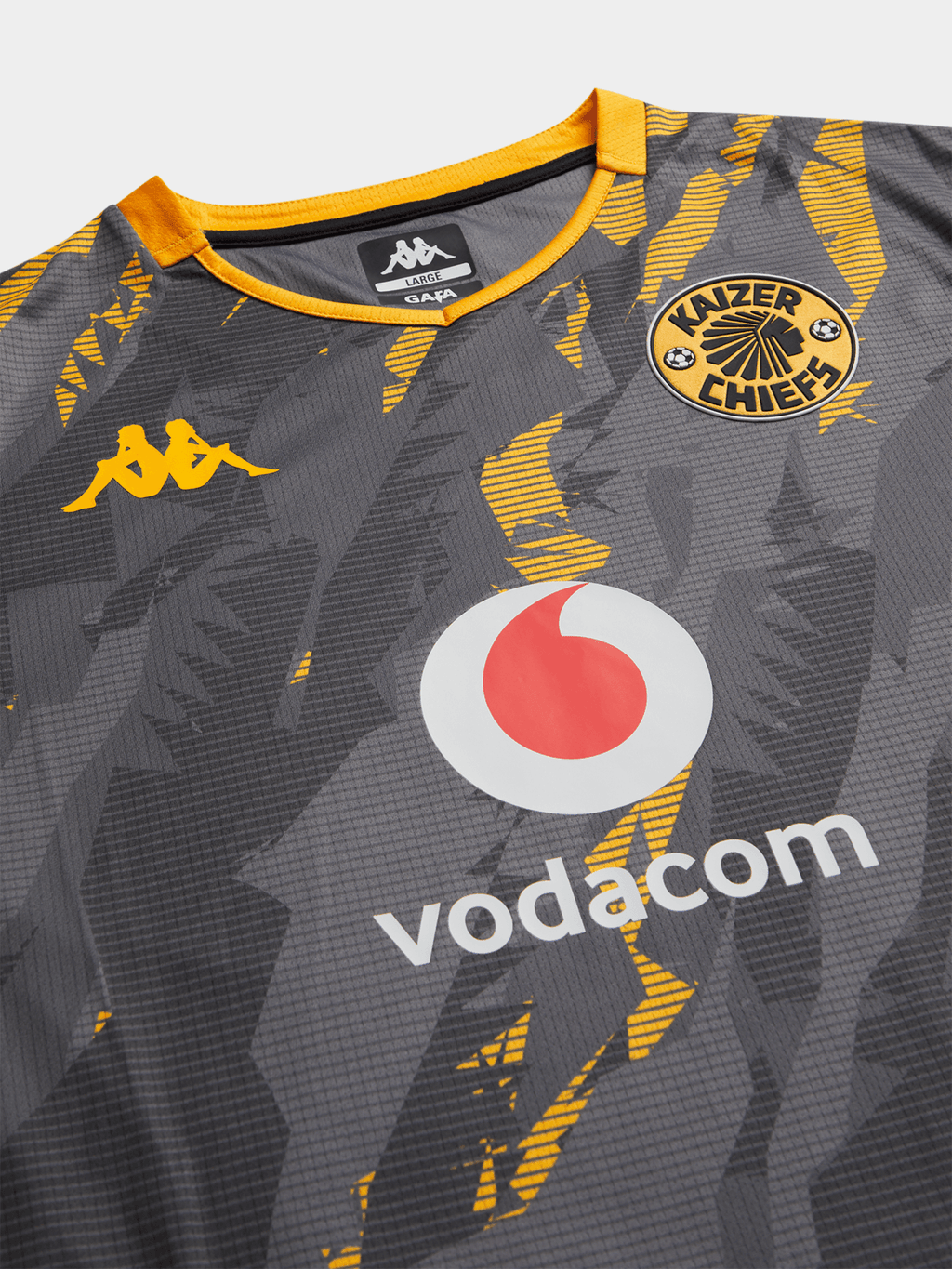 Kappa Mens Kaizer Chiefs Away 25/26 Grey Stadium Jersey